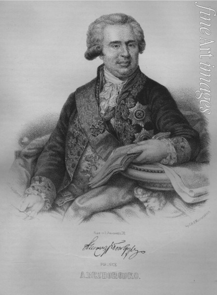 Borel Pyotr Fyodorovich - Portrait of Prince Alexander Andreyevich Bezborodko (1747-1799), the Grand Chancellor of Russia