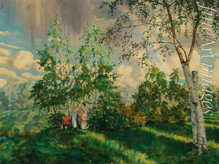 Somov Konstantin Andreyevich - Landscape with a Rainbow