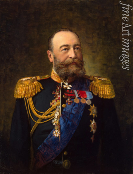 Perschakow Alexander Fjodorowitsch - Porträt von Admiral Jewgeni Iwanowitsch Alexejew (1843-1917)