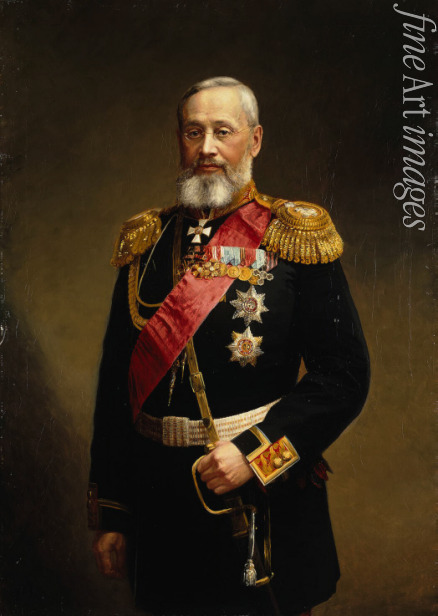 Pershakov Alexander Fyodorovich - Portrait of Pyotr Semyonovich Vannovsky (1822-1904)