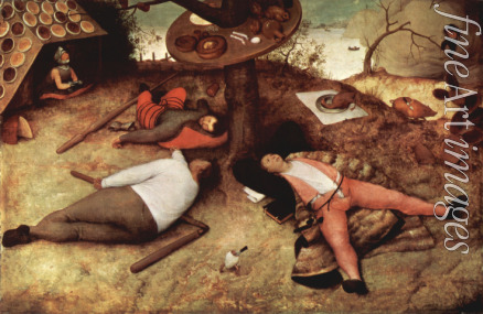 Bruegel (Brueghel) Pieter der Ältere - Das Schlaraffenland