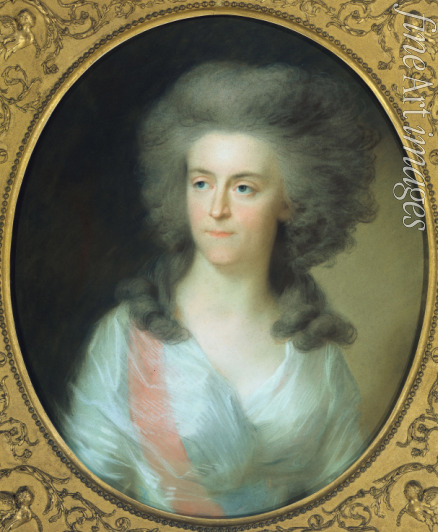 Tischbein Johann Friedrich August - Portrait of Princess Wilhelmina of Prussia (1751-1820), Princess of Orange