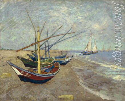 Gogh Vincent van - Fischerboote am Strand von Saintes-Maries-de-la-Mer
