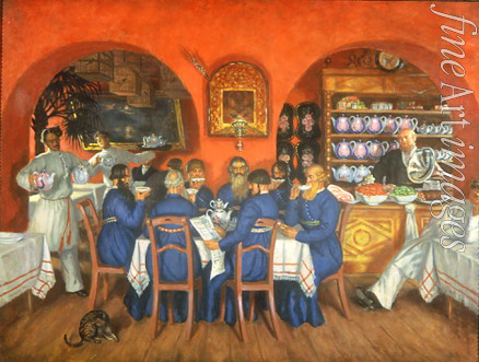 Kustodiev Boris Michaylovich - A Moscow tavern