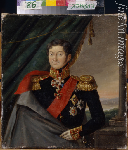 Unbekannter Künstler - Porträt von Iwan Fjodorowitsch Paskewitsch-Eriwanski, Graf von Eriwan, Fürst von Warschau