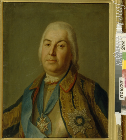 Rotari Pietro Antonio - Porträt von Graf Pjotr Semjonowitsch Saltykow (1697–1772)