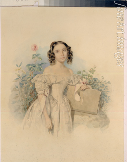 Sokolov Pyotr Fyodorovich - Portrait of Princess Yelena Vasilyevna Meshcherskaya