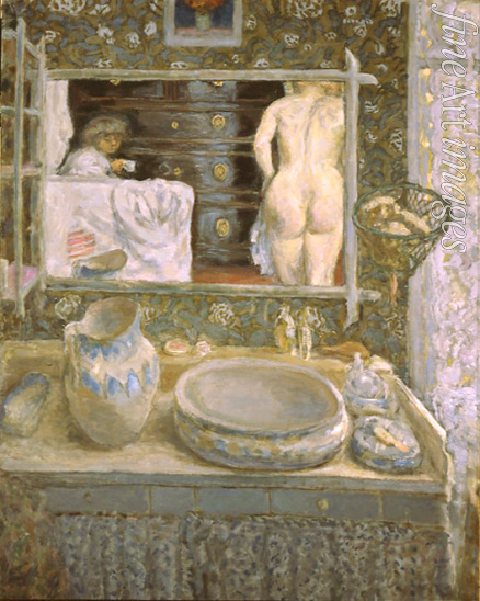 Bonnard Pierre - Spiegel über dem Waschbecken