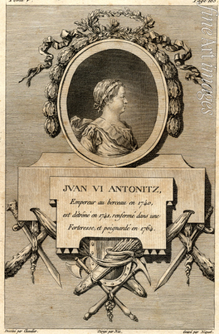 Unbekannter Künstler - Porträt des Zaren Iwan VI. Antonowitsch von Russland (1740-1764)