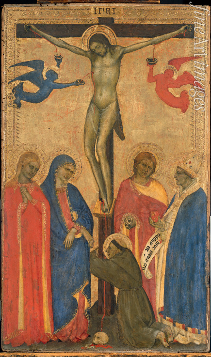 Giovanni da Milano - Die Kreuzigung Christi mit Heiligen
