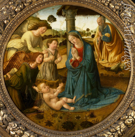 Rosselli Cosimo di Lorenzo - Die Anbetung des Christuskindes