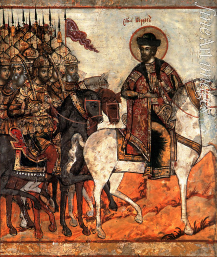 Russian icon - Campaign of Prince Boris (Detail)