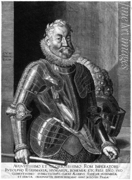 Sadeler Aegidius - Portrait of Rudolf II of Austria (1552–1612), Holy Roman Emperor