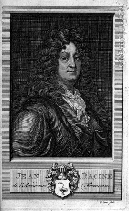 Unbekannter Künstler - Porträt von Dichter Jean Racine (1639–1699)