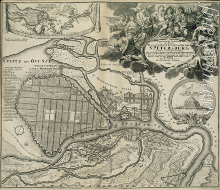 Homann Johann Baptist - Map of Petersburg (Saint Petersburg master plan)