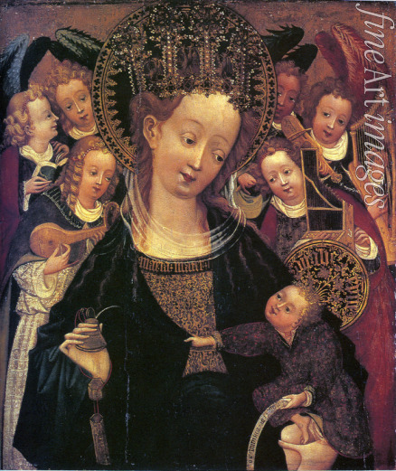 Soest Conrad (Konrad) von - Madonna und Kind mit sechs Engeln