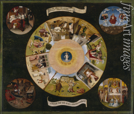 Bosch Hieronymus - Die Sieben Todsünden und Die vier letzten Dinge