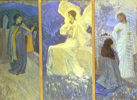 Nesterov Mikhail Vasilyevich - The Resurrection (Triptych)