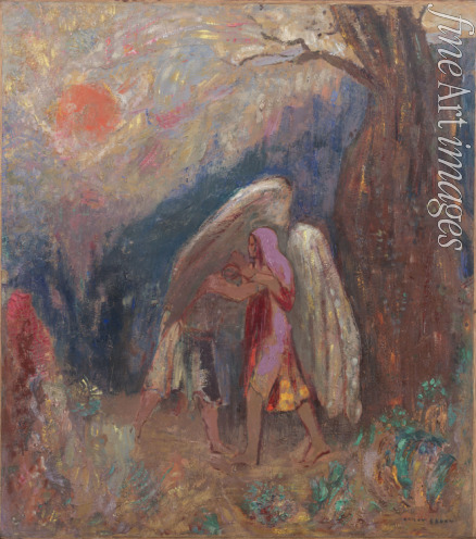 Redon Odilon - Jacob and the Angel