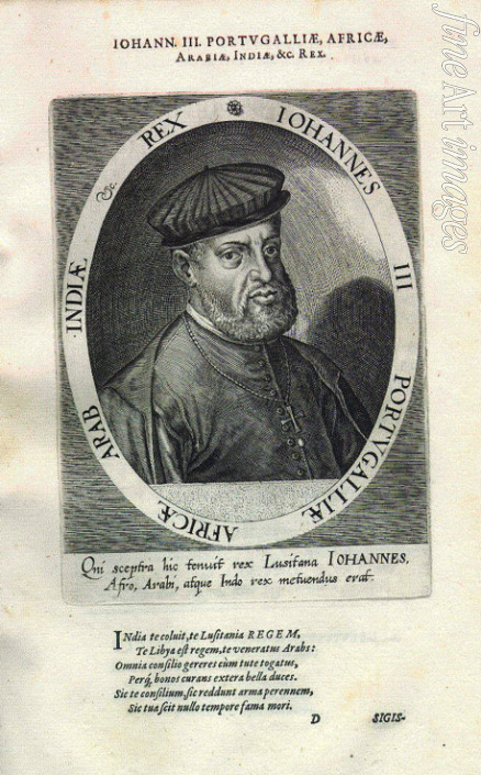 Custos Dominicus - König Johann III. von Portugal. Aus Atrium heroicum, Augsburg 1600-1602