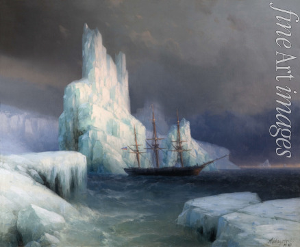 Aivazovsky Ivan Konstantinovich - Icebergs in Antarctica