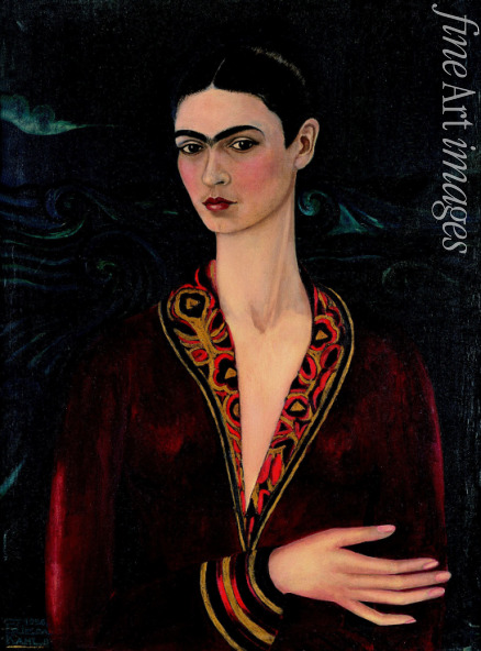 Kahlo Frida - Self-Portrait Wearing a Velvet Dress