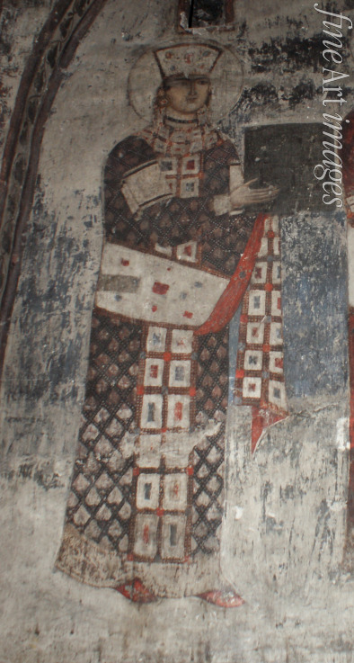 Anonymous - Queen Tamar of Georgia (Fresco in a cave church)
