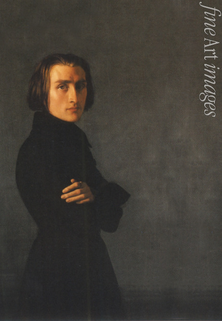 Lehmann Henri - Portrait of Franz Liszt (1811-1886)