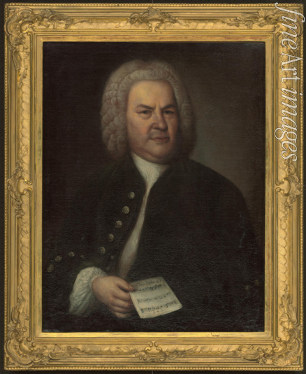 Haussmann Elias Gottlob - Porträt von Johann Sebastian Bach