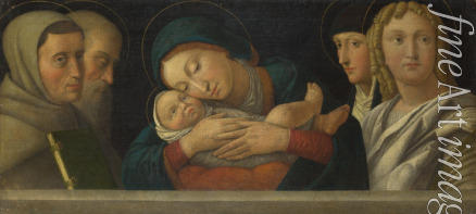 Bonsignori Francesco - Madonna und Kind mit vier Heiligen