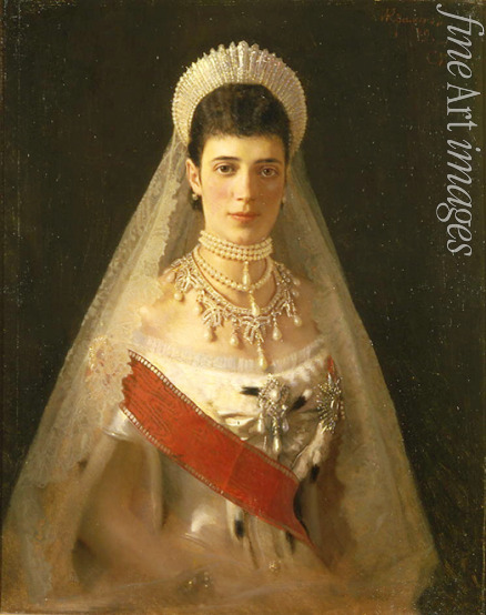 Kramskoi Iwan Nikolajewitsch - Porträt der Kaiserin Maria Fjodorowna, Prinzessin Dagmar von Dänemark (1847-1928)