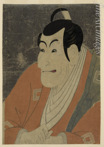 Sharaku Toshusai - The Actor Ichikawa Ebizo (Danjuro VI) as Takemura Sadanoshin in the play Koinyobo Somewake Tazuna