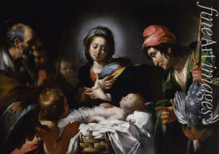 Strozzi Bernardo - Die Anbetung des Christuskindes
