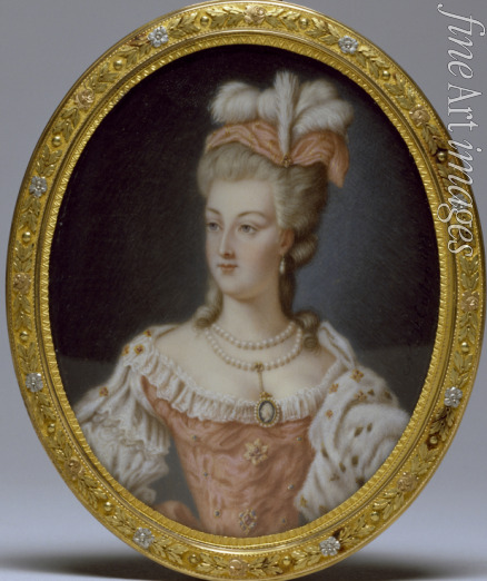 Vallayer-Coster Anne - Porträt von Marie Antoinette (1755-1793), Königin von Frankreich und Navarra