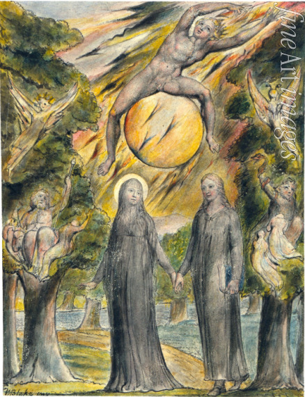 Blake William - The Sun in His Wrath (from John Milton's L'Allegro and Il Penseroso)