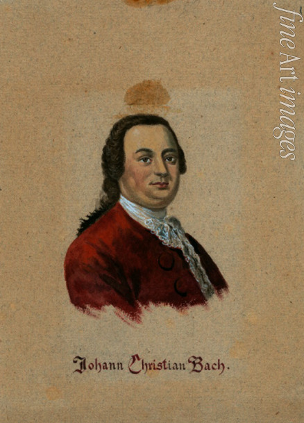 Matthieu Georg David - Portrait of the composer Johann Christian Bach (1735-1782)