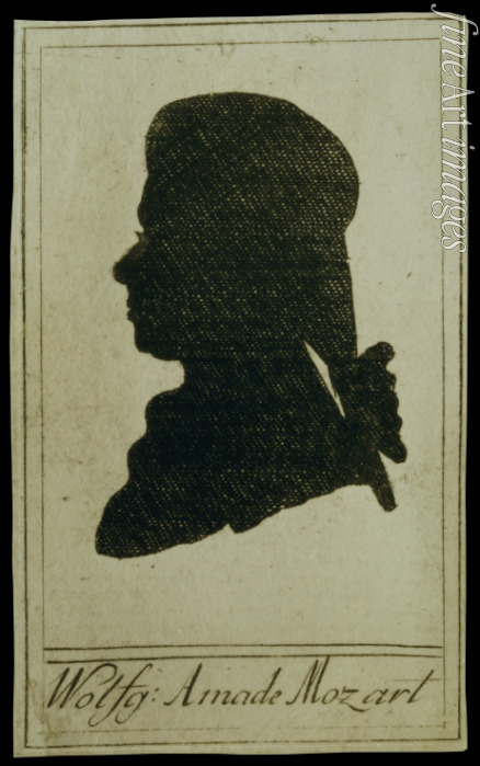 Loeschenkohl Johann Hieronymus - Silhouette of Mozart