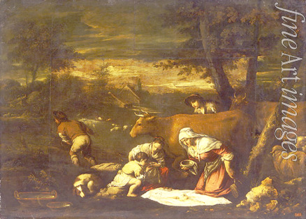 Bassano Jacopo il vecchio - The Shepherd's Breakfast