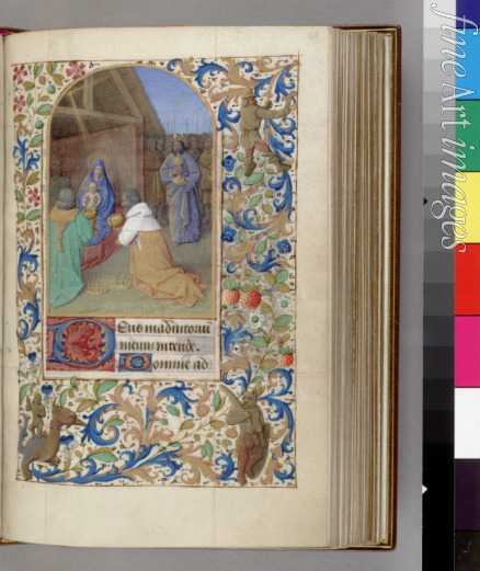 Fouquet Jean (Werkstatt) - Die Anbetung der Könige (Das Stundenbuch)