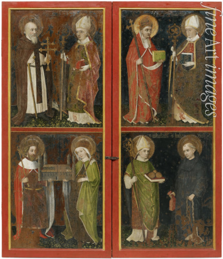 Workshop of the Wolfgang Retable - Anthony the Abbot and Erhard of Regensburg; Sixtus II and Servatius; Henry II and Cunigunde; Saint Nicholas and Leonard