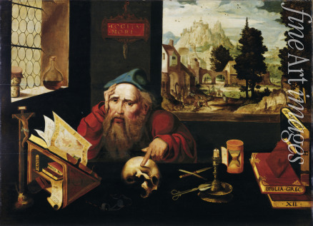 Cleve Joos van - Saint Jerome in his Cell