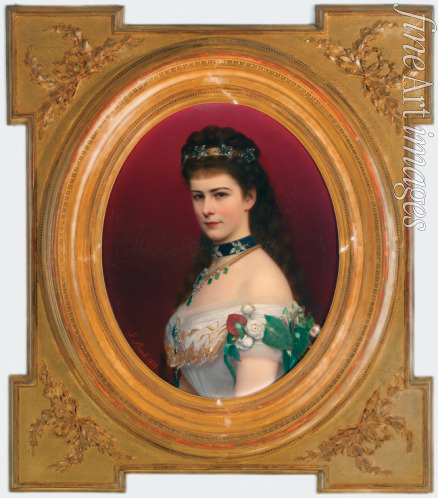 Raab Georg Martin Ignaz - Porträt der Kaiserin Elisabeth von Österreich mit Diadem