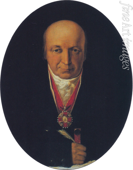 Tikhanov Michail - Portrait of Alexander Baranov, chief of the Russian-American Company, first governor of Russian Alaska