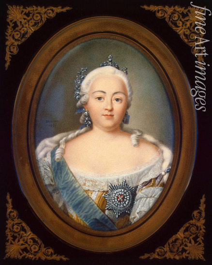 Benner Jean-Henri - Porträt von Kaiserin Elisabeth I. von Russland (1709-1762)