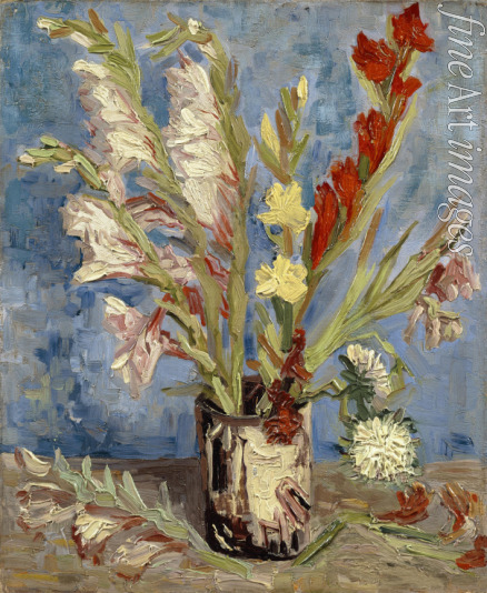 Gogh Vincent van - Vase with gladioli and China asters
