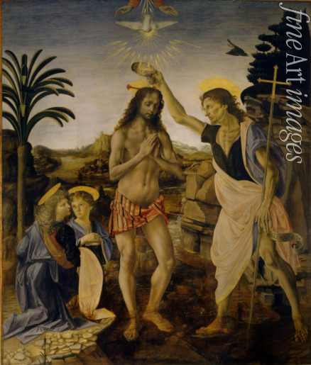 Verrocchio Andrea del - Die Taufe Christi
