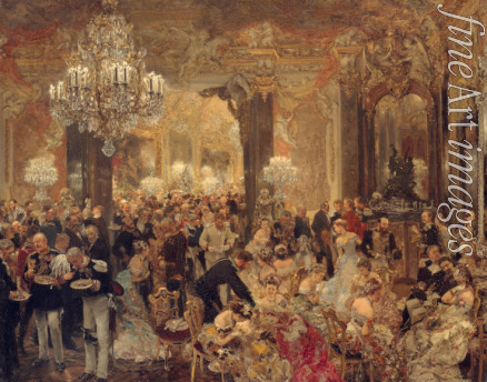 Menzel Adolph Friedrich von - The Dinner at the Ball