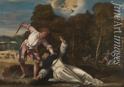 Bernardino da Asola - The Death of Saint Peter Martyr