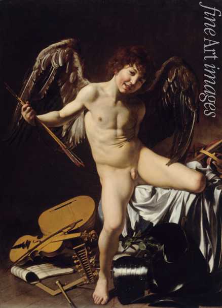 Caravaggio Michelangelo - Amor als Sieger