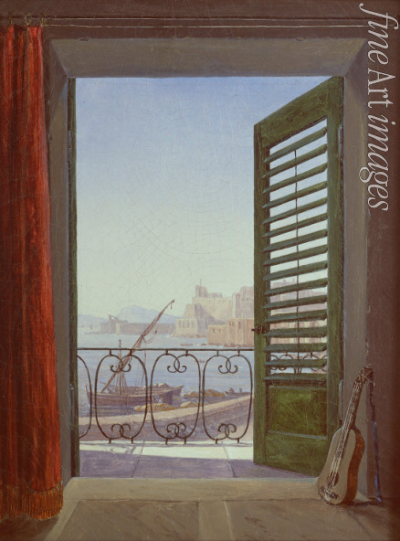Carus Carl Gustav - Balcony Room with a View of the Bay of Naples
